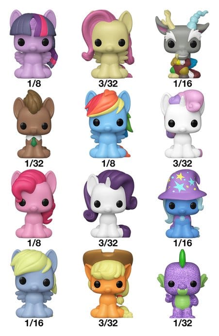 My Little Pony Expositor de 32 Figuras Bitty POP! Vinil Individual PDQ 2,5 cm