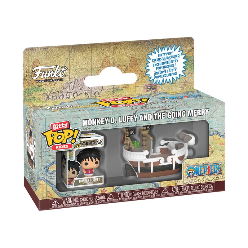 One Piece Bitty POP! Ride Vinyl Figura Going Merry w/Luffy 2,5 cm