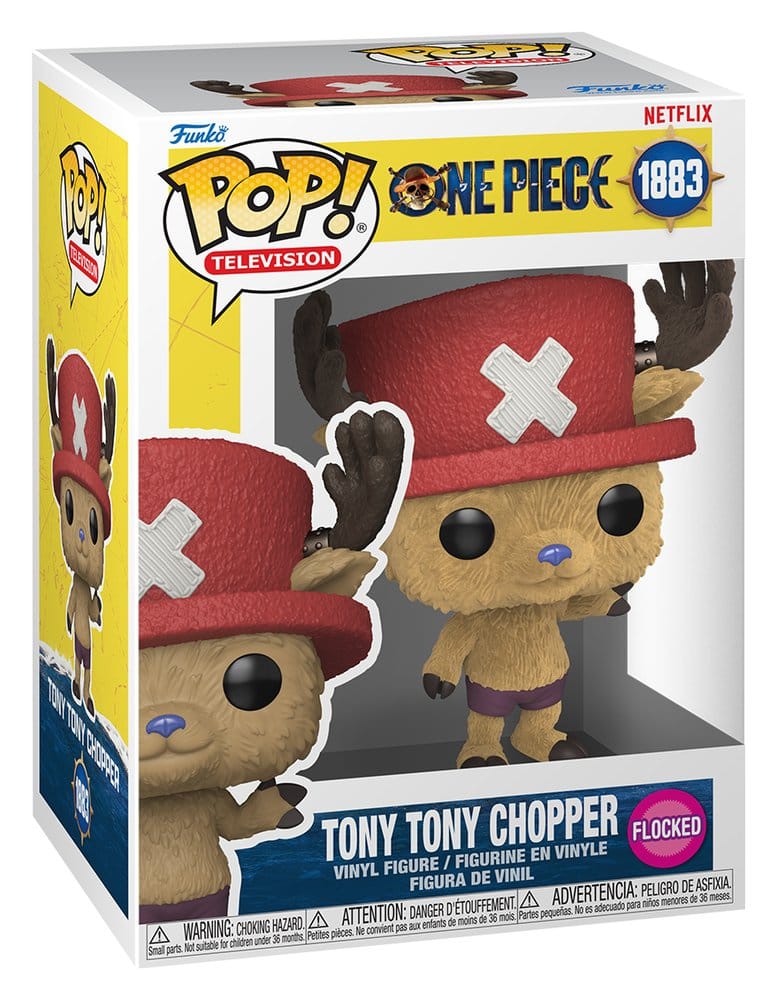 Funko pop tv: one piece tony tony chopper (flocked) (live action)