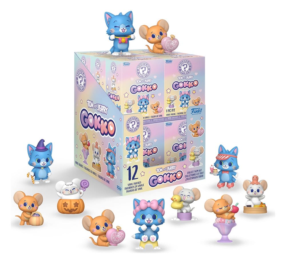 Tom & Jerry Gokko Mystery Minis Minifiguras 5 cm Expositor (12) Frikytopia
