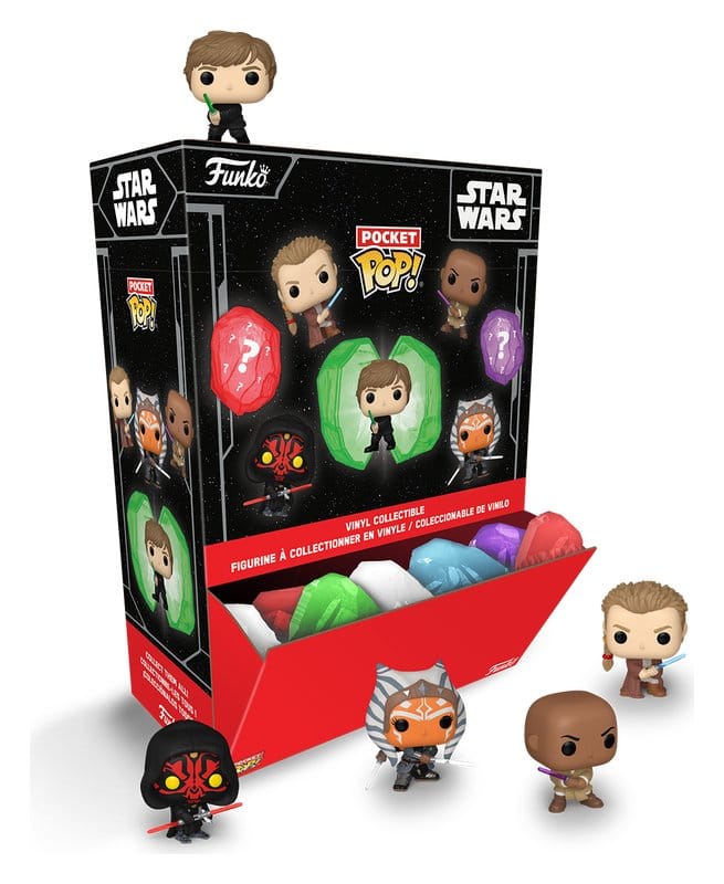 Star Wars Figuras Mystery Pocket POP! Vinyl Kyber Crystals 4 cm Expositor (12) Frikytopia