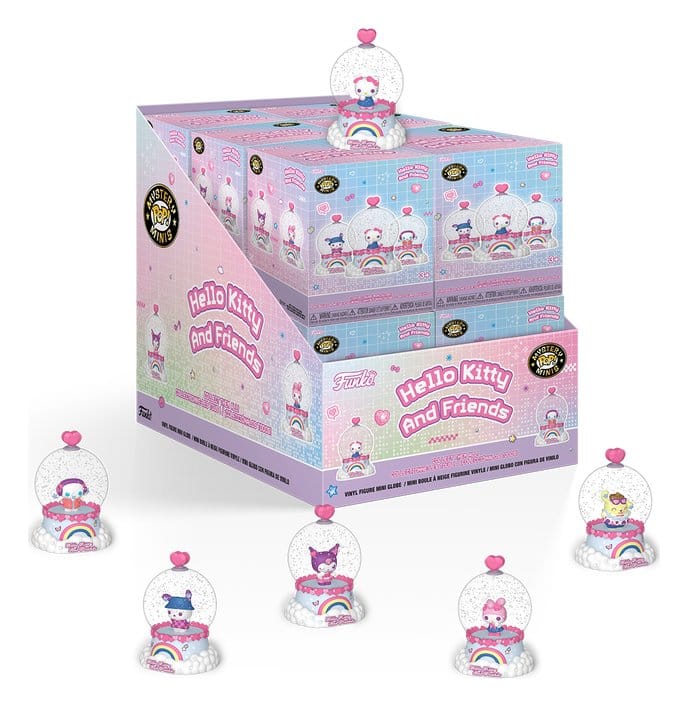 Hello Kitty & Friends Mystery Minis bolas de nieve 12 pc 5 cm Expositor Blind Box (12) Frikytopia