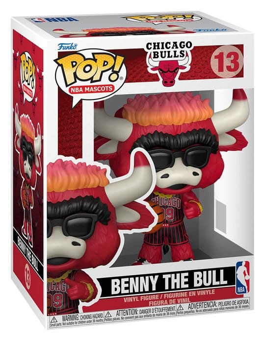 NBA Figura POP! Basketball Vinyl Mascots: Bulls- Benny The Bull 9 cm