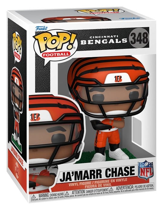 NFL Figura POP! Vinyl : Bengals- Ja'Marr Chase (clear visor) 9 cm
