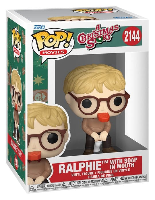 Historias de Navidad Figura POP! Movies Vinyl Ralphie with Soap 9 cm