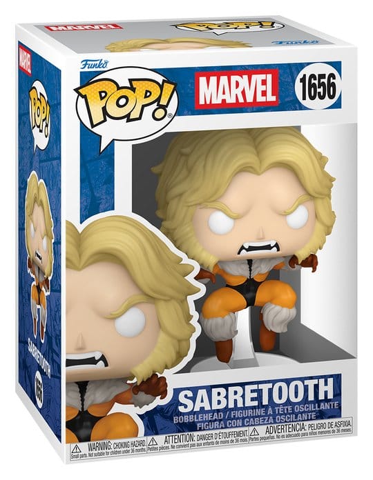 Marvel Weapon X Program Figura Pop! Vinyl Sabertooth 9 cm