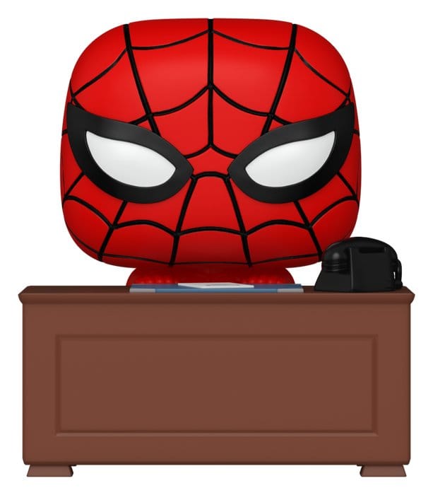 Marvel Figura Pop! Premium Vinyl Meme- Spider-Man w/Desk 9 cm