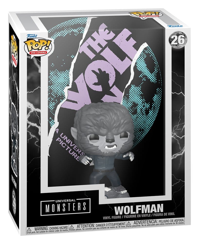 El hombre lobo POP! VHS Covers Vinyl Figura Wolfman 9 cm