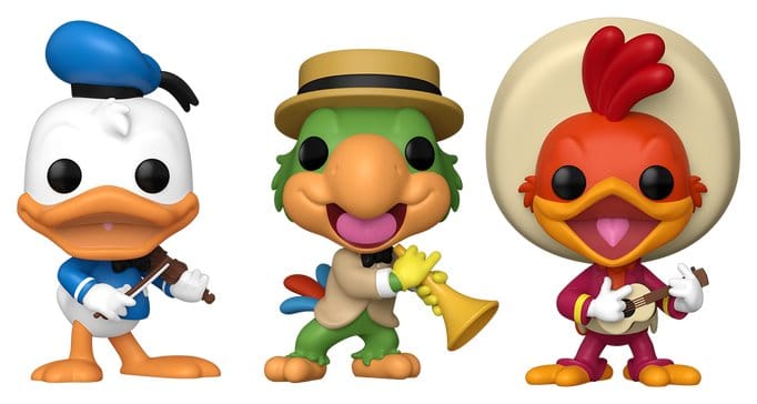Disney Pack de 3 Figuras POP! Vinyl The Three Caballeros 9 cm Frikytopia