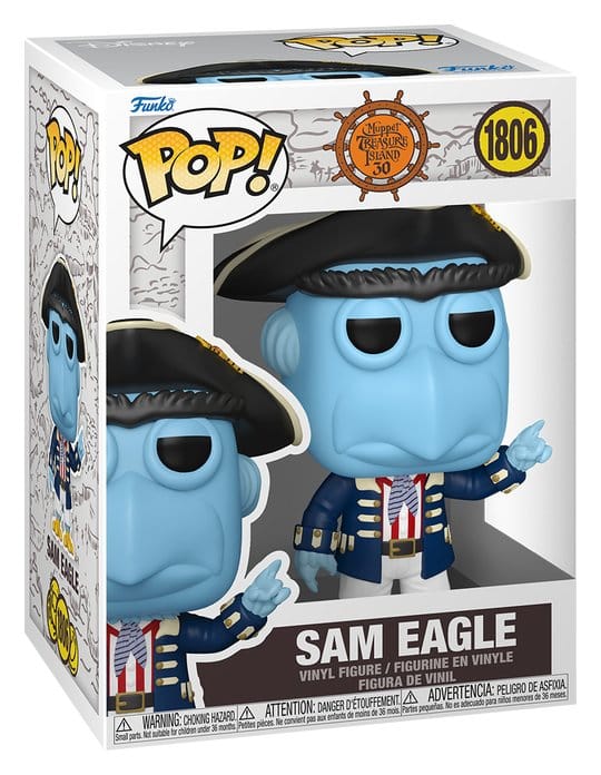 Los Teleñecos en la Isla del Tesoro Figura POP! Movies Vinyl Sam Eagle 9 cm