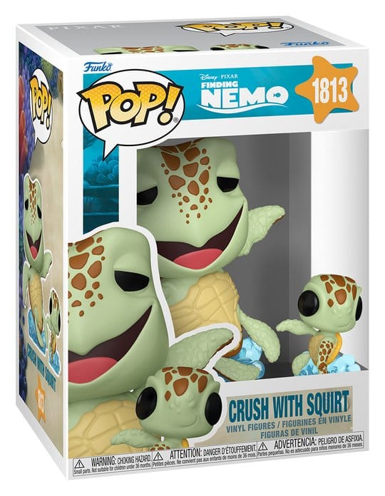 Buscando a Nemo POP! & Buddy Vinyl Figura Crush w/Squirt 9 cm