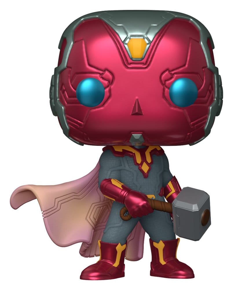 Marvel POP! Comics Vinyl Figura Vision with Mjolnir 9 cm Frikytopia