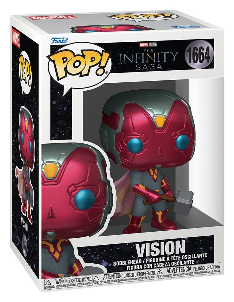 Marvel POP! Comics Vinyl Figura Vision with Mjolnir 9 cm