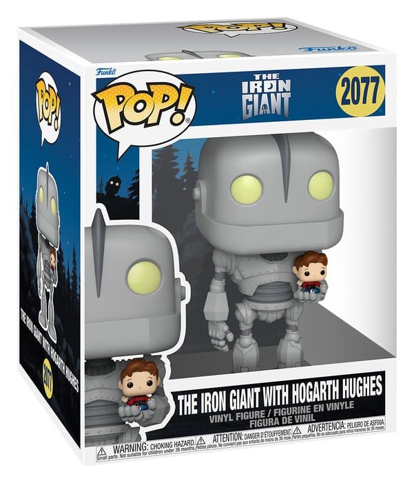 O Gigante de Ferro Super Sized Pop! Animation Figura Vinyl Iron Giant w/Hogarth 15 cm