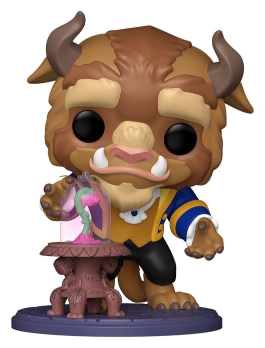 La bella y la bestia Figura POP! Premium Vinyl Beast with Enchanted Rose 15 cm Frikytopia