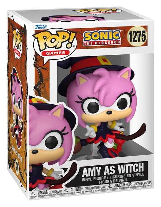 Sonic the Hedgehog Figura POP! Games Vinyl Amy on Broom 9 cm