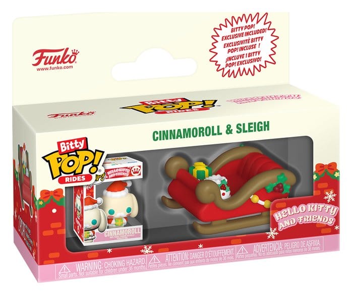 Hello Kitty Bitty POP! Rides Vinyl Figura Holiday- Sleigh with CMRL 2 cm