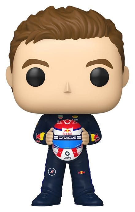 Fórmula 1 Figura POP! Racing Vinyl Verstappen (Holding Helmet) 9 cm Frikytopia