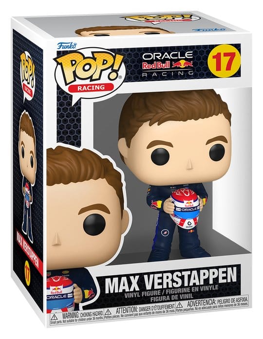 Fórmula 1 Figura POP! Racing Vinyl Verstappen (Holding Helmet) 9 cm