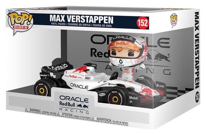 Fórmula 1 POP! Rides Super Deluxe Vinyl Figura Verstappen (White) 15 cm