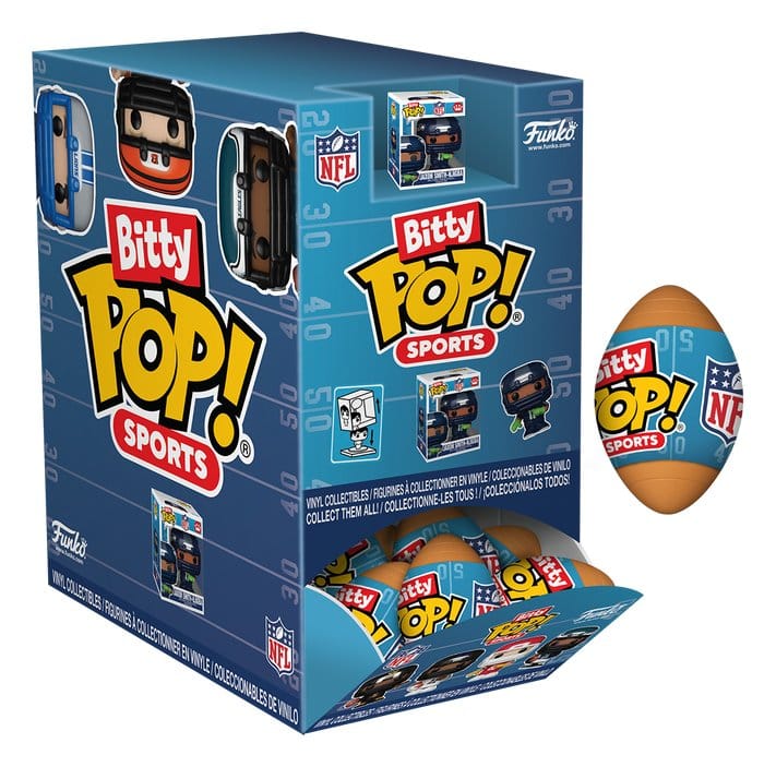 NFL Mystery Bitty POP! Vinyl Figuras 2 cm Series 2 Blind Box Expositor (24)