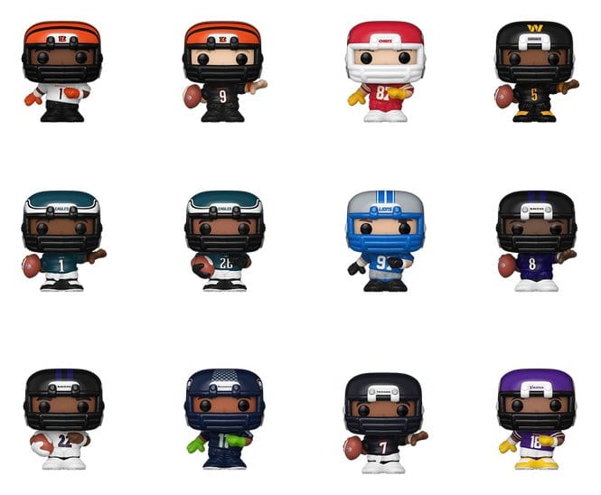 NFL Mystery Bitty POP! Vinyl Figuras 2 cm Series 2 Blind Box Expositor (24)
