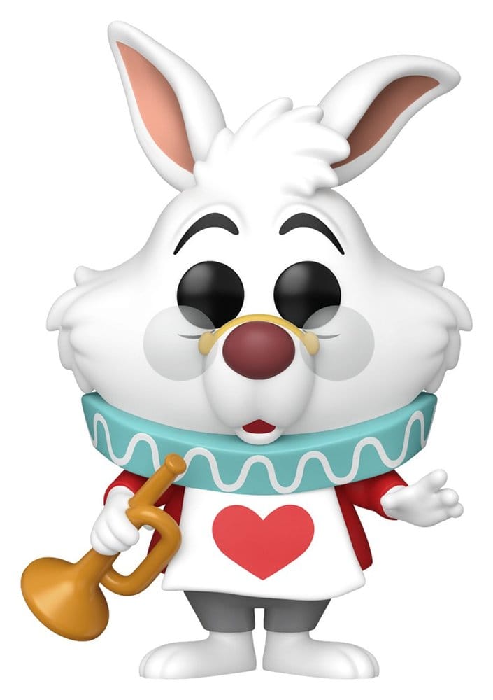Alicia en el país de las maravillas Figura POP! Vinyl White Rabbit with Horn 9 cm Frikytopia