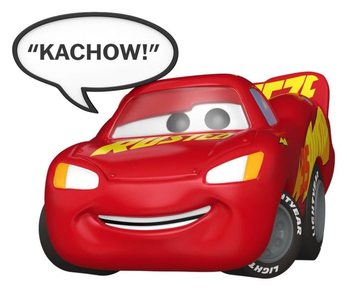 Cars POP! Sayings Vinyl Figura Lighting McQueen (Kachow) 6 cm Frikytopia