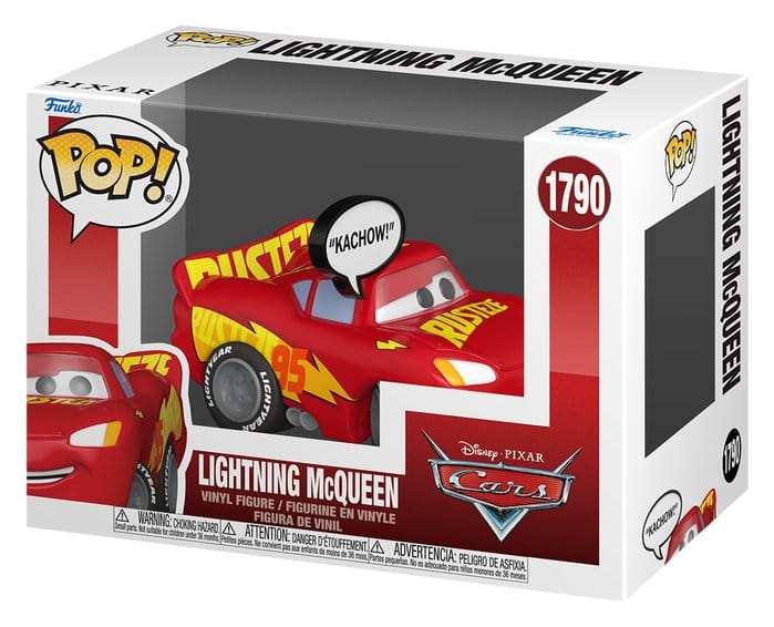 Cars POP! Sayings Vinyl Figura Lighting McQueen (Kachow) 6 cm