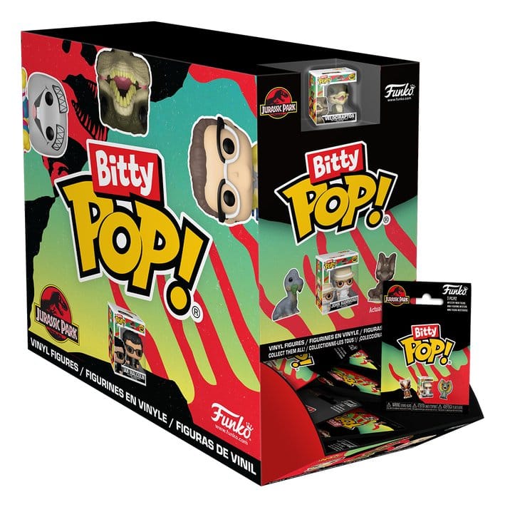 Jurassic Park Bitty Pop! Figuras de vinil 2 cm Expositor (32)