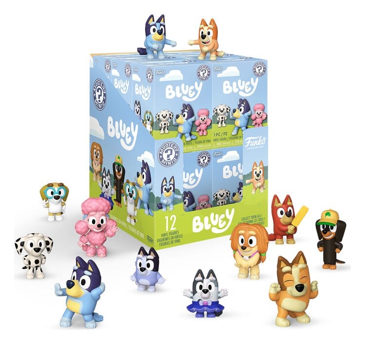 Bluey Mystery Minis Minifiguras 5 cm Bluey Expositor (12)