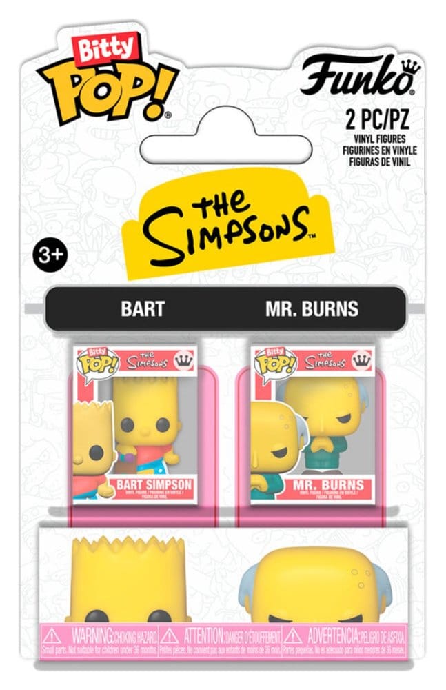 Simpsons Pack de 2 Bitty POP! Vinyl Figuras B & Mr. B 2 cm