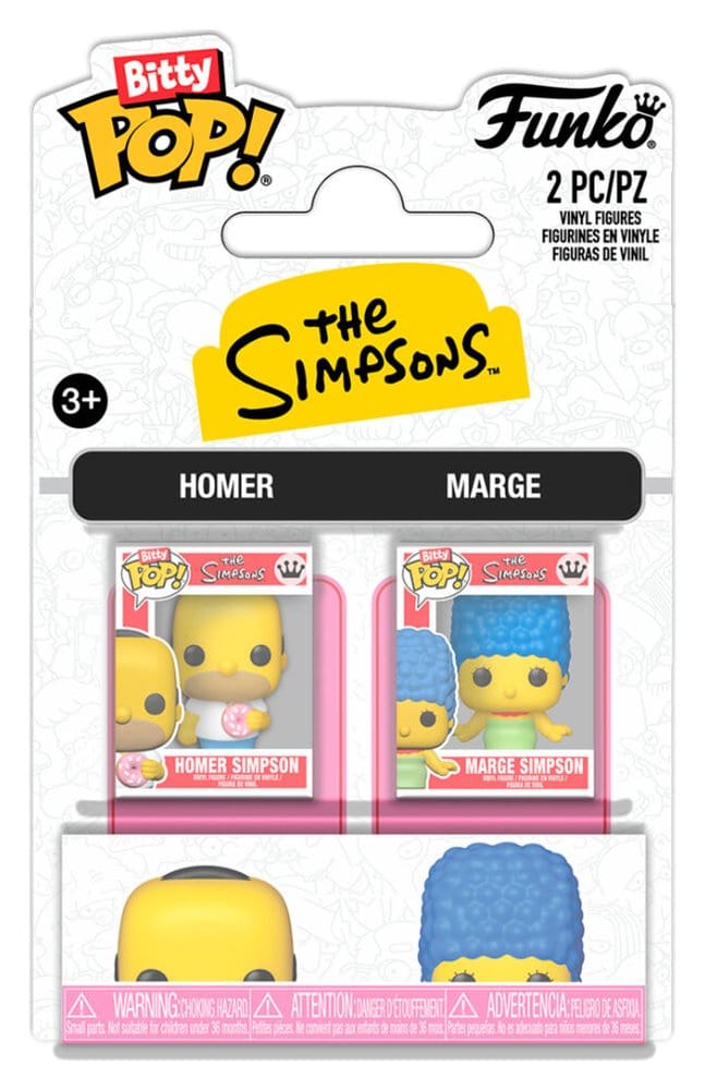 Simpsons Pack de 2 Bitty POP! Vinyl Figuras H & M 2 cm