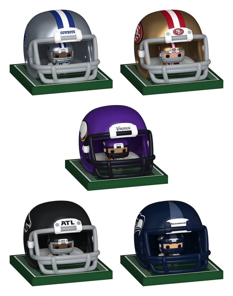 NFL Bitty POP! Helmets Vinyl Figures NFC Series 1 Surtido (12)