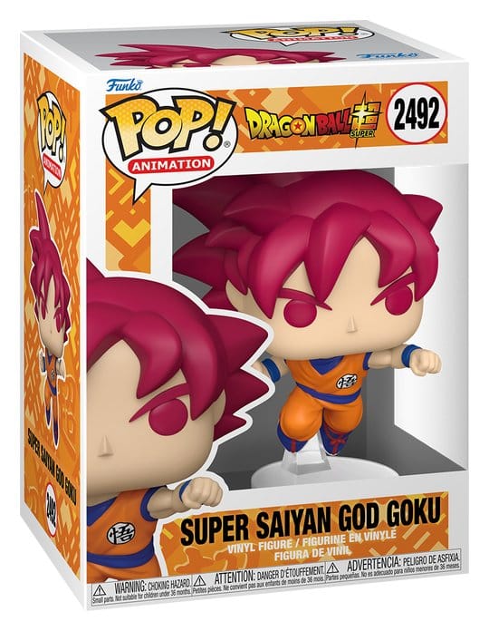 Dragon Ball Super Figura POP! Animation Vinyl Goku (Red) 9 cm