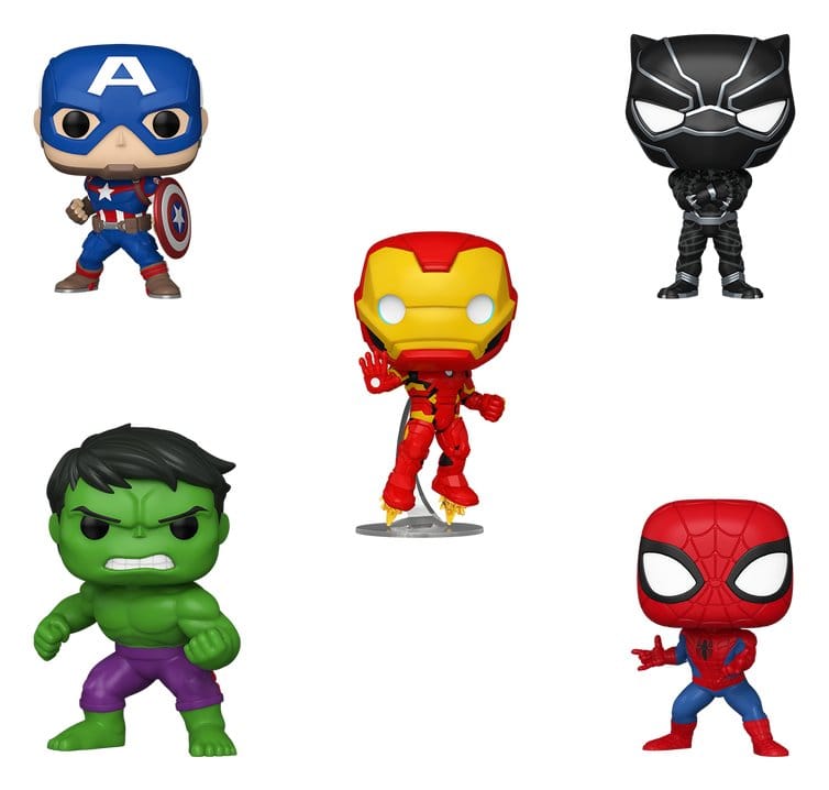 Marvel Pack de 5 Figuras POP! Vinyl Bundle 9 cm Frikytopia