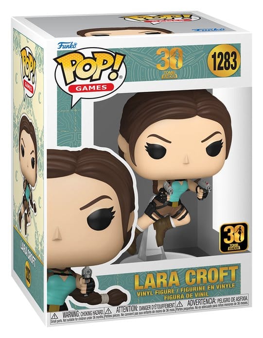 Tomb Raider Figura POP! Games Vinyl Lara Croft (30th Anniversary) 9 cm