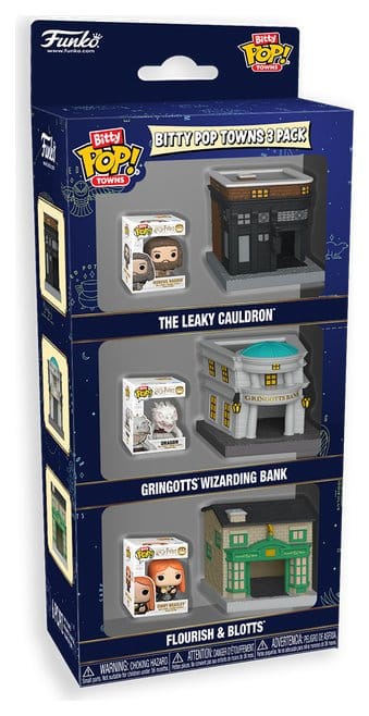 Harry Potter Bitty POP! Cidades Pack 3 Figuras Beco Diagonal Frikytopia