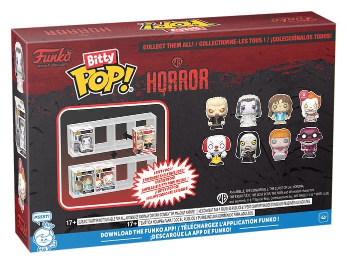 Horror Pack de 4 Figuras Bitty POP! Vinyl David 2,5 cm