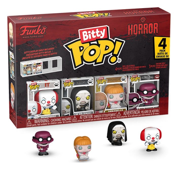 IT Pack de 4 Figuras Bitty POP! Vinyl Pennywise 2,5 cm