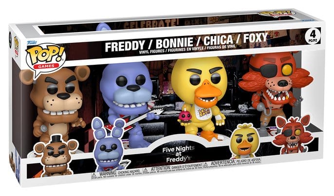 Five Nights at Freddy's Figuras POP! Vinyl 4-Pack Bundle 9 cm