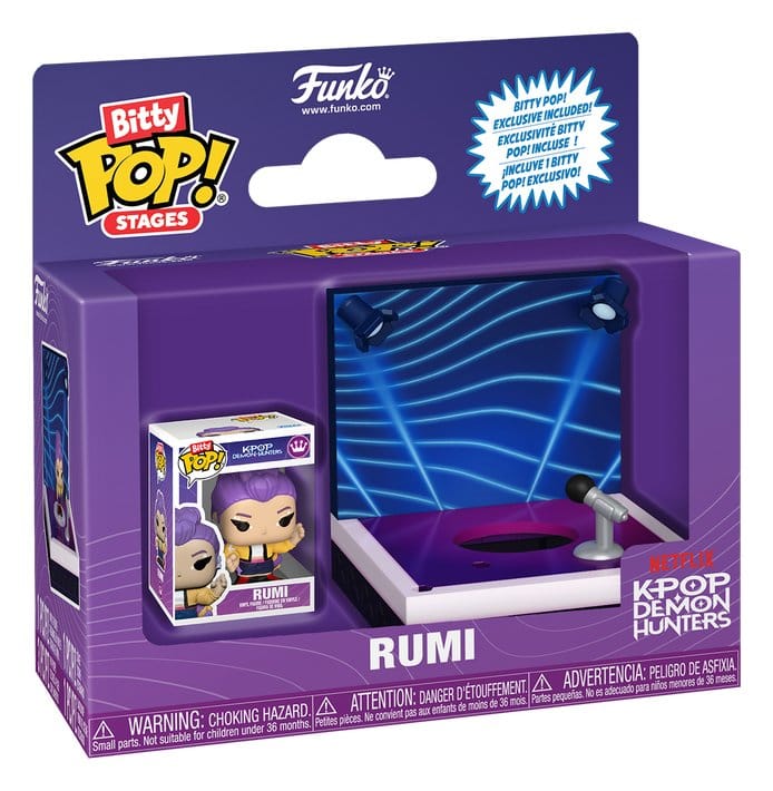 KPop Demon Hunters Bitty POP! Stages Vinyl Figuras Rumi 2,5 cm