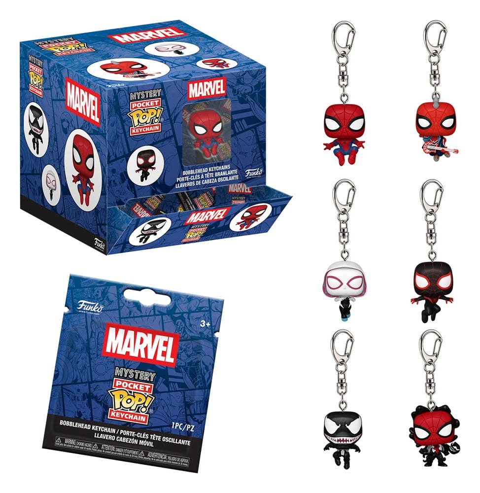 Spider-Man Pocket POP! Porta-chaves Blind Box Sortido (12) Frikytopia