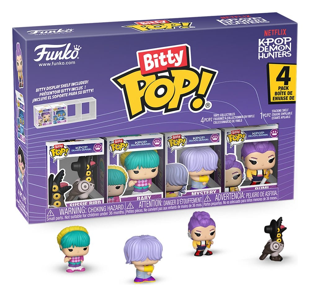 Netflix Bitty POP! Mini Figuras pack de 4 Rumi 2 cm Frikytopia