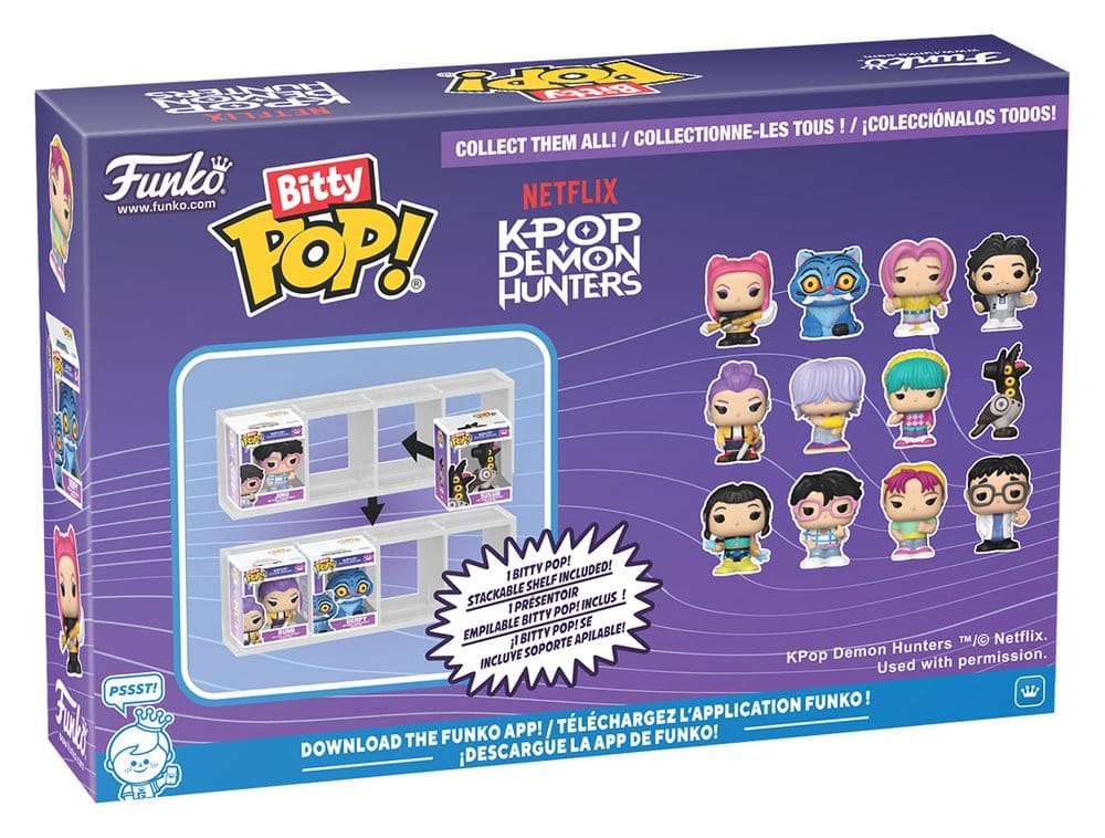 Netflix Bitty POP! Mini Figuras pack de 4 Zoey 2 cm