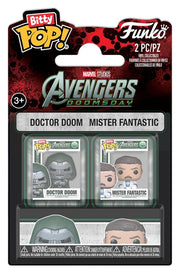 Marvel Bitty POP! Mini Figuras pack de 2 Doctor Doom & Mister Fantastic 2 cm