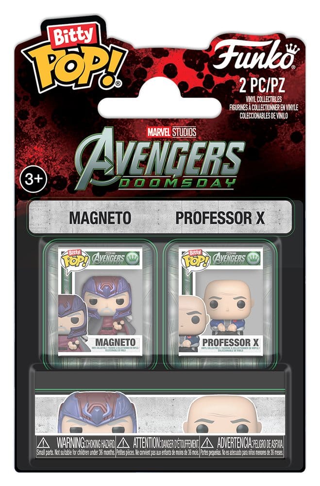 Marvel Bitty Pop! Pack de 2 Mini Figuras Magneto & Professor X 2 cm Frikytopia