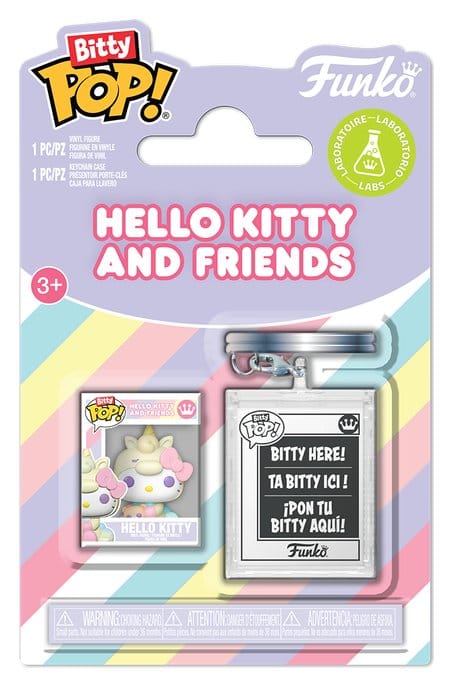 Sanrio Pack de 2 Figuras Bitty POP! & Accessory Vinyl Hello Kitty w/KCHN 2 cm