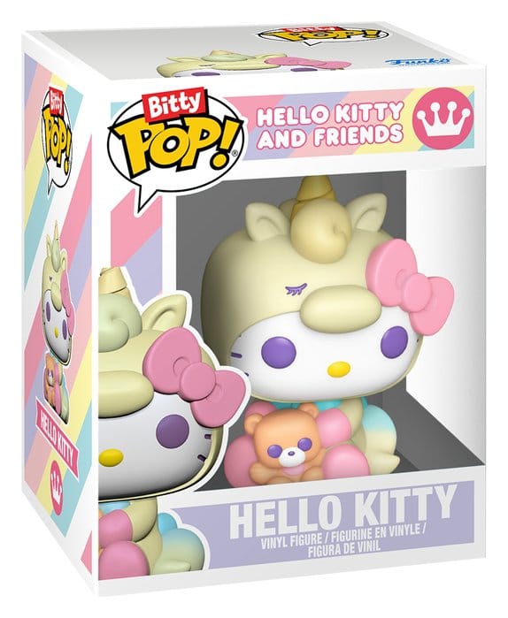 Sanrio Pack de 2 Figuras Bitty POP! & Accessory Vinyl Hello Kitty w/KCHN 2 cm