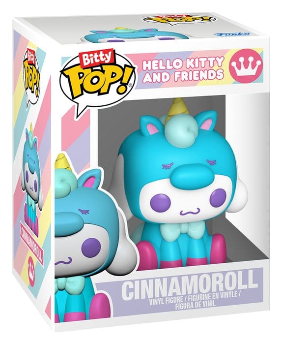 Sanrio Pack de 2 Figuras Bitty POP! & Accessory Vinyl Cinnamoroll w/KCHN 2 cm